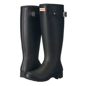 Women’s Hunter Original Tour Rain Boots Black Matte size US 8, EU 39, UK 6